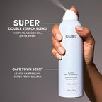 OUAI Super Travel Size Dry Shampoo - Volumizing Dry Shampoo - Absorbs Oil, Dirt & Sweat - Blends Seamlessly into Hair with Zero Residue & Enriched with a Long-Lasting Scent - Cape Town (2 oz)