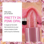 Winky Lux Pink Opal Glimmer Balm – Nourishing pH Lip Balm with Color Changing Pink Tint with Shimmer, Hydrating Ceramides Soften Lips, Raspberry Vanilla Scent