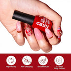 GELLEN Red Gel Polish Set, 6 Colors Red Rose Pink Jelly Gel Nail Polish Set, Soak off U/V Light Cured Nail Art Valentines Gifts for Her