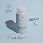 OUAI Anti Dandruff Shampoo - Soothing Salicylic Acid Shampoo for Flaky, Dry and Itchy Scalp - Reduces Itching, Redness and Irritation - Sulfate Free Scalp Care (10 Fl Oz)