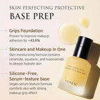 Glass Skin Prep Gift Set – Skincare & Makeup with Base Prep (0.84 fl oz), Concentrate Serum (1.35 fl oz), and Foam Exfoliant Samples (2g × 5ea) | Hydrating, Cleansing & Makeup-Ready Kit