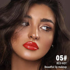 Kaely Longwear No-Budge Lipstick for Women, Highly Pigmented Liquid Lip Color Makeup, Non-Transfer Lip Gloss Stain Waterproof Smudge Proof 24 Hour, Instant Shine, Vegan & Cruelty-Free, 05 RED HOT