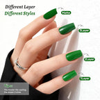 18ml Dark Green Nail Polish Large Volume Quick Dry Nail Polish, Long Lasting Shine, Fingernail Toenail Nail Art DIY Home Travel Nail Art Gift
