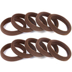 100PCS Brown Hair Ties for Women, Large Ponytail Holders for Thick Hair No Crease, Elastic Hair Bands No Damage, by BAOLI