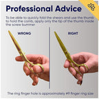 Equinox Razor Edge Series Professional Hair Scissors - 6.5” Premium Japanese Stainless Steel Hair Cutting Scissors, Hair Shears, Hair Razors for Hair Cutting, Barber Accessories & Hair Salon Supplies