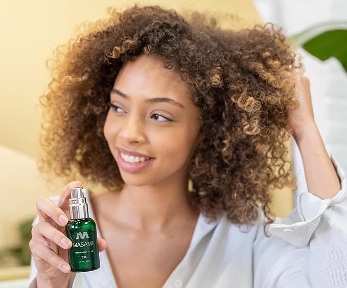 MASAMI Mekabu Hydrating Shine Serum Travel Size: Sulfate-Free, Paraben-Free, Vegan
