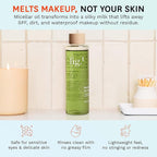 Fig.1 Micellar Oil Cleanser Refill for Face - Makeup Remover Cleansing oil, Facial Cleanser - Squalane & Grapeseed Oil Formula, Cleanse without Clogging Pores, Acne-Prone Facial Skincare, 3.4 Fl/Oz