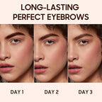 Brow Tattoo Peel Off Tint - Eyebrow Gel Tint with Eyebrow Stencils Christmas Makeup Gift for Women, Brow Gel Eyebrow Tattoos Waterproof Long-Lasting, Eye Brow Pencils Lush & Full Brows (Dark Brown)
