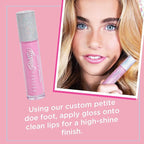 Petite 'N Pretty 10K Shine Lip Gloss for Girls (Gia Pink) - Makeup for Kids, Tweens, Teens - High Shine, Soft, Hydrating, Lightweight, Made in the USA
