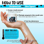 HolyCow Beef Tallow For Skin - Whipped Tallow Balm with Organic Jojoba Oil (Unscented/Herb-Infused), Grass Fed Beef Tallow Face Moisturizer for Eczema, Baby, Lip Balm - Lotion For Extremely Dry Skin