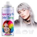 Gray Hair Spray Color Temporary, Silver Hair Color Spray 1-Day Hair Dye Colored for Kids Women Men, Grey Hair Wax Color Washable, Hair Paint Halloween Fast-Drying 4.06 Fl Oz