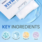 Ebanel 10 Pack Collagen Face Mask with Hyaluronic Acid, Vitamin C, Peptide, Aloe, Instant Brightening Hydrating Face Masks Skincare Korean Sheet Mask, Skin Firming, Lifting Anti Aging Facial Masks