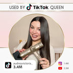 ELLA BELLA® Professional Ionic Hair Dryer with Diffuser • Negative Ion Blow Dryer • Suitable All Hair Types • Intelligent Heat Control & Rapid Drying Speeds • Lightweight Design • Low Noise Technology