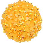 1440 Pcs SS20 5mm Flatback Rhinestones for Nails Art Crafts Glitter Round Shine Gems AB Crystals DIY Clothes Shoes （Orange Red AB）