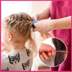 28 Colored Rubber Bands for Hair, 1500 Pcs Small Girls Elastic Ties With 6 Styling Tools - Colorful Accessories for Baby Toddlers Kids