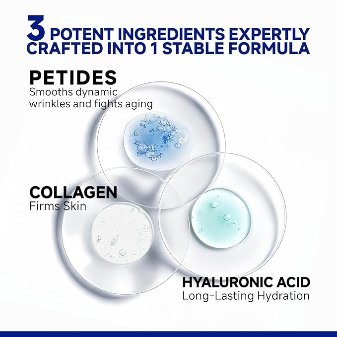 Peptide Under Eye Patches, Firming Eye Patches Instant Reduces Dark Circles and Puffiness, Collagen Under Eye Mask for Bags Treatment, Wrinkles, 12 Pairs