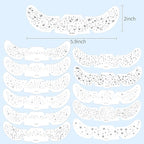 Face Glitter Freckles, 12 Pcs Silver Temporary Face Tattoos Stickers Waterproof Sparkle Face Speckles Makeup Patches Cute Body Temporary Tattoo Rave Accessories for Women Music Festival Accessories