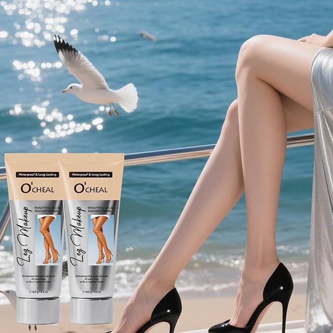 O’CHEAL Waterproof Leg Makeup Cream, No Transfer Tattoo Cover Up&Scar Concealer, Long Lasting Body Foundation for Flawless Skin, Leg Varicose Vein Cover Up, Suitable All Skin Tones (Dark Brown)