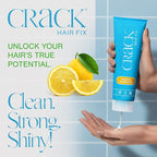 Crack HAIR FIX Shampoo with Twist Bottle | Moisturizing & Strengthening Sulfate-Free Formula | Protects Against Dryness, Reduces Breakage & Restores Shine | 8.5 Oz / 241 G