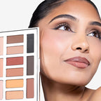 OFIR Shimmer 12-Shade Eyeshadow Palette | Buildable Pigment Adds Depth | Talc Free Eye Shadow Palette Makeup | Lightweight Powder Enhances Radiant Looks (Dune Matte)