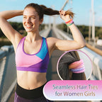 Bessrung 100 PCS Seamless Hair Ties, No Damage Elastics Hair Ties for Women Girls, Strong Hold No Slip Hair Bands, Soft Stretchy Ponytail Holders for Thin Thick Hair (Rainbow Color)