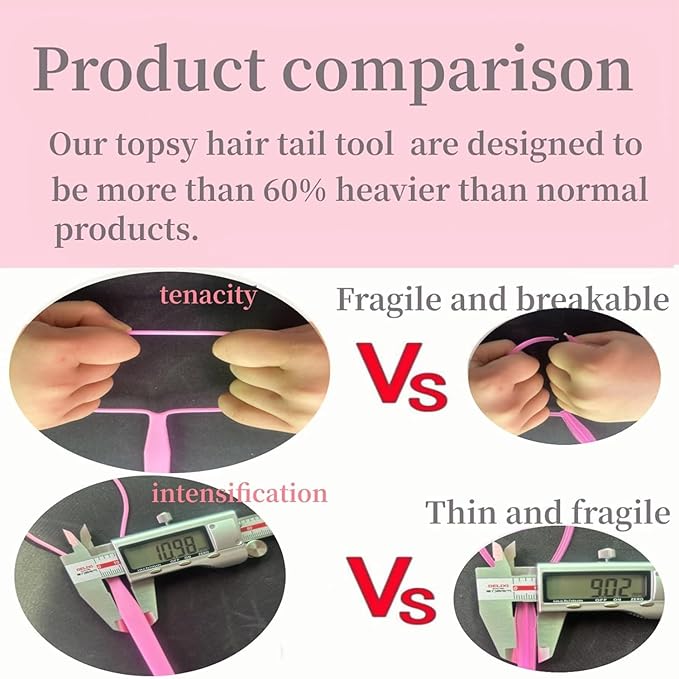 9pcs Topsy Hair Tail Tools & rat tail combs set, 6pcs Ponytail Pull Through Tool 3pcs Long Steel Pin Combs, Turvy Loop Styling Tool for Woman & Girl Hair Styling (Pink,Purple, Blue) Linmxiy