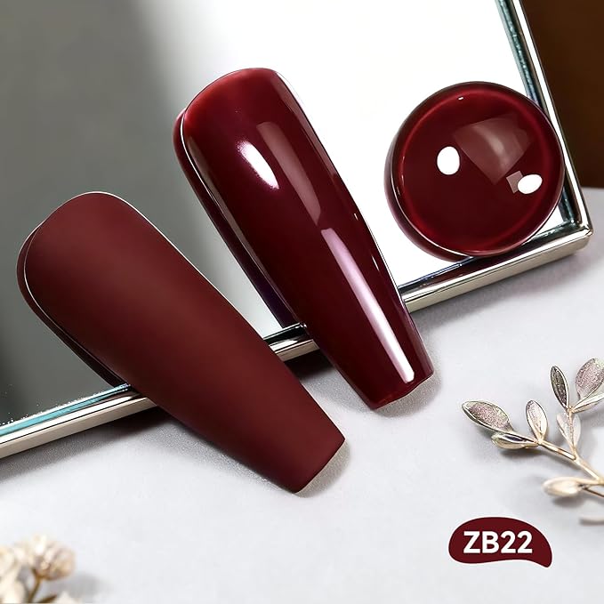 18ml Dark Red Nail Polish Large Volume Quick Dry Nail Polish, Long Lasting Shine, Fingernail Toenail Nail Art DIY Home Travel Nail Art Gift
