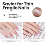 Beetles Pink Nail Polish Set, 6 Colors Glitter Quick Dry Nail Polish Kit Sly Moonlit Fairy Fingernail Polish Gifts for Women Salon DIY Manicure Kit