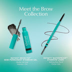 Thrive Causemetics Infinity Waterproof Eyebrow Pencil, Retractable Brow Pencil with Hyaluronic Acid & Shea Butter, Dual Ended Eyebrow Brush Spoolie, Fine Tip, Vegan & Cruelty Free, Tova (Soft Black)