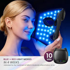 Red Light Therapy for Face – 8 Light Modes with 850nm Near-Infrared, 280 LED Face Mask Light Therapy for Skin Appearance, Fine Lines, Firming Support, FDA Cleared, Cordless Design