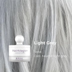 Rumi Cosmetiques HairMagic+ Root Touch Up Powder – Instant Gray Hair Coverage & Hairline Filler – Water-Resistant, Natural Finish, Nourishing Formula with Argan Oil & Vitamin E (Light Grey)