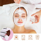 20 Pieces Fan Brushes Facial Applicator Brush Soft Makeup Mask Acid Applicator Brush Esthetician Cosmetic Brush for Mud Cream, Makeup Peel (White and Brown)