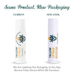 Moisturizing Tallow Lip Balm – Grass-Fed Beef Tallow with Organic Coconut Oil, Beeswax, and Vitamin E – Unscented Lip Balm Set – Travel Essential - 3-Pack