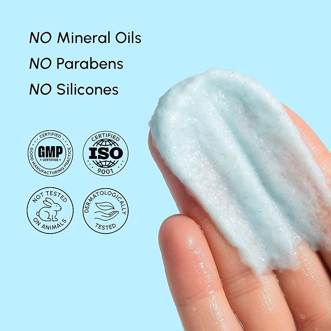 MAREE Face Exfoliator — Microdermabrasion Facial Scrub & Exfoliating Face Wash for Women — Collagen & Glycolic Acid — Gentle Scrub and Exfoliant — Men Exfoliating Scrubber — Exfoliante Facial Cleanser