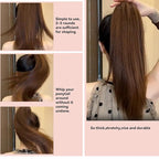 Hair Scrunchies For Women's Hair Black Seamless Hair Ties No Damage Ponytail Holders With All Day Hold Thick & Curly & Heavy Fine Hair Accessories Strong Elasticity No Snag Dents Breakage