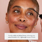 Boom Brow ™ Easy-to-Apply Lightweight Brow Mousse, Moisturizing, Subtle Definition, Volume, Shape & Color Enhancement, Boom Beauty By Cindy Joseph Cosmetics - (Medium Brown)