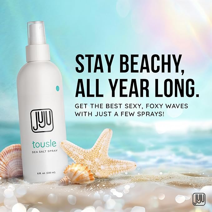 Tousle Sea Salt Spray Men & Women 8 Fl Oz Founded in California (New Clean Formula) - Natural Sea Salt Spray Hair, Hair Texturizer for Women, Fragrance-Free Texture Sprays, Surfer Texturizer for Men