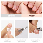 2 Set Cuticle Trimmer with Cuticle Pusher and Cutter, Stainless Steel Manicure Kit for Women Fingernails and Toenails