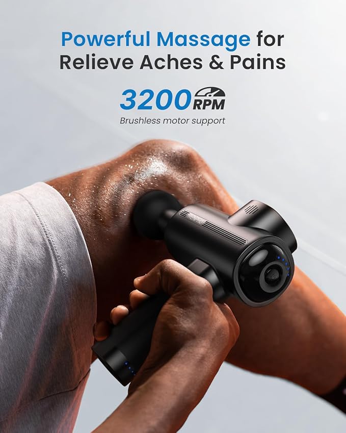 RENPHO Massage Gun Deep Tissue, Valentine's Day Gifts, Percussion Handheld Neck Massager FSA Eligible, Electric Mini Back Massagers with Carry Case for Athletes Men Women, HSA, Active