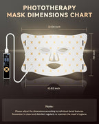 FOLOKE LED Light Therapy Mask Skin Care Mask, LED Red Light Therapy 630nm & 830nm Wavelength for Home Use, Body Beauty Machine for Care at Home