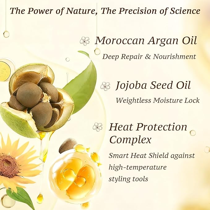 Moroccan Oil - Weightless Hair Oil for Frizz Control - Smooths Split Ends, Adds Shine with Heat Protectant - Paraben, Phthalate & Sulfate Free - For All Hair Types