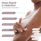 IKI Gaman Repair Face Balm - Intensive Skin Repair with Emu Oil, Camellia Oil & Vitamin E - Soothes Burns, Scars & Irritation - Body Moisturizer & Healing - Natural & Safe for Sensitive Skin