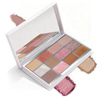 Highly Pigmented Chameleon Eyeshadow Palette, 12 Colors Sparkle Creamy Duo Chrome Multidimensional Eye Shadow Pallet, Long-Wearing Formula,easily blendable,Vegan & Cruelty Free (#02)