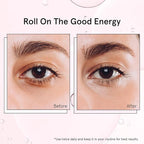 grace & stella Under Eye Brightener with Rose Quartz Rollerball - Hyaluronic Acid & Caffeine Eye Serum for Dark Circles & Puffiness - Travel Size Toiletries, Womens Christmas Gifts (15ml / 0.51floz)