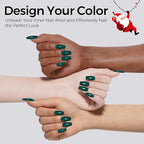 TOMICCA Green Gel Nail Polish, 15ml Christmas Green Gel Polish,Soak Off UV LED for Cure，Color Long Lasting High Saturation and Glossy Nail Art Manicure Salon Women Gifts For Christmas