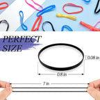 1000PCS Hair Rubber Bands(deep color)