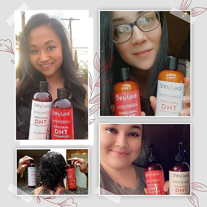 DHT Blocking Shampoo for Hair Growth and Thinning Hair Treatment - Active Natural Formula, Reduces Shedding for Men & Women (2 Pack)