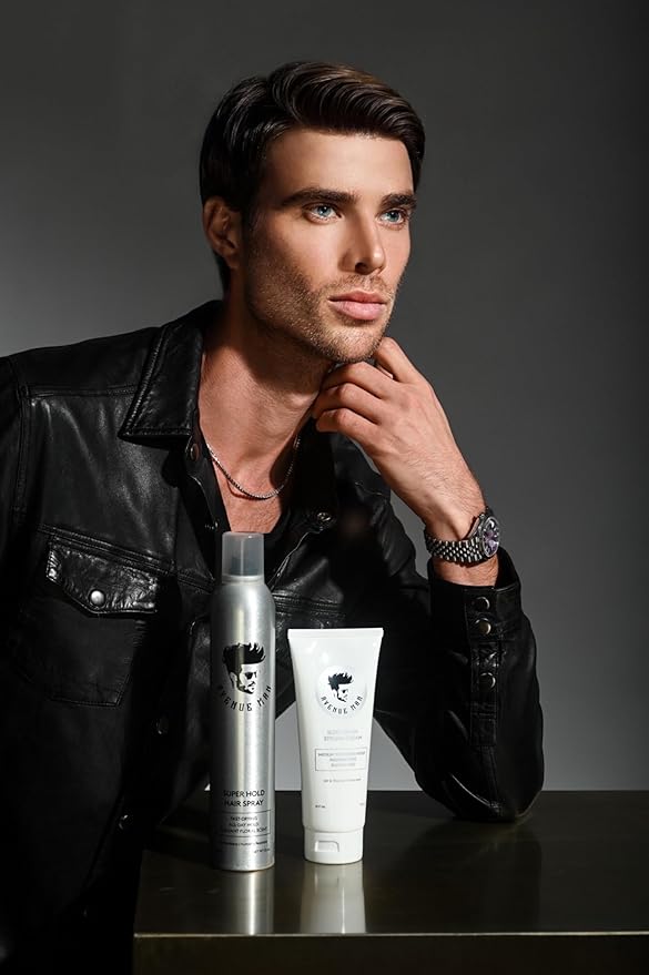 Avenue Man Sleek Finish Cream - 7 oz - Hair Styling Cream for Men with Acai & Soy Protein - Hair Putty for Smooth Control & Structure - Hair Paste for Men for Textured, Slick Back or Classic Looks