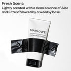 MARLOWE. Skin Care Set, No. 122 Facial Scrub 6 oz & No. 123 Facial Moisturizer 6 oz with Natural Extracts & Antioxidants, Cleanses, Exfoliates, Hydrates & Soothes