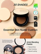JUNG SAEM MOOL Essential Skin Nuder Cushion 30C Cinnamon 0.49 Fl Oz, No Refill, Natural Radiant Finish Cushion Foundation with Buildable Coverage, Lightweight Texture, Korean Foundation Makeup